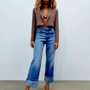 Zara Mid Rise Loose Jeans